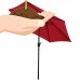 Sunnydaze 7.5 Foot Outdoor Aluminum Patio Umbrella with Tilt & Crank, Blue   567147484